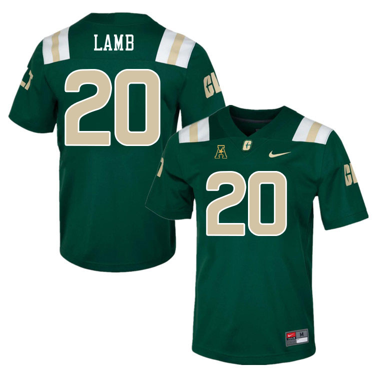 Charlotte 49ers #20 Xander Lamb College Football Jerseys Stitched Sale-Green